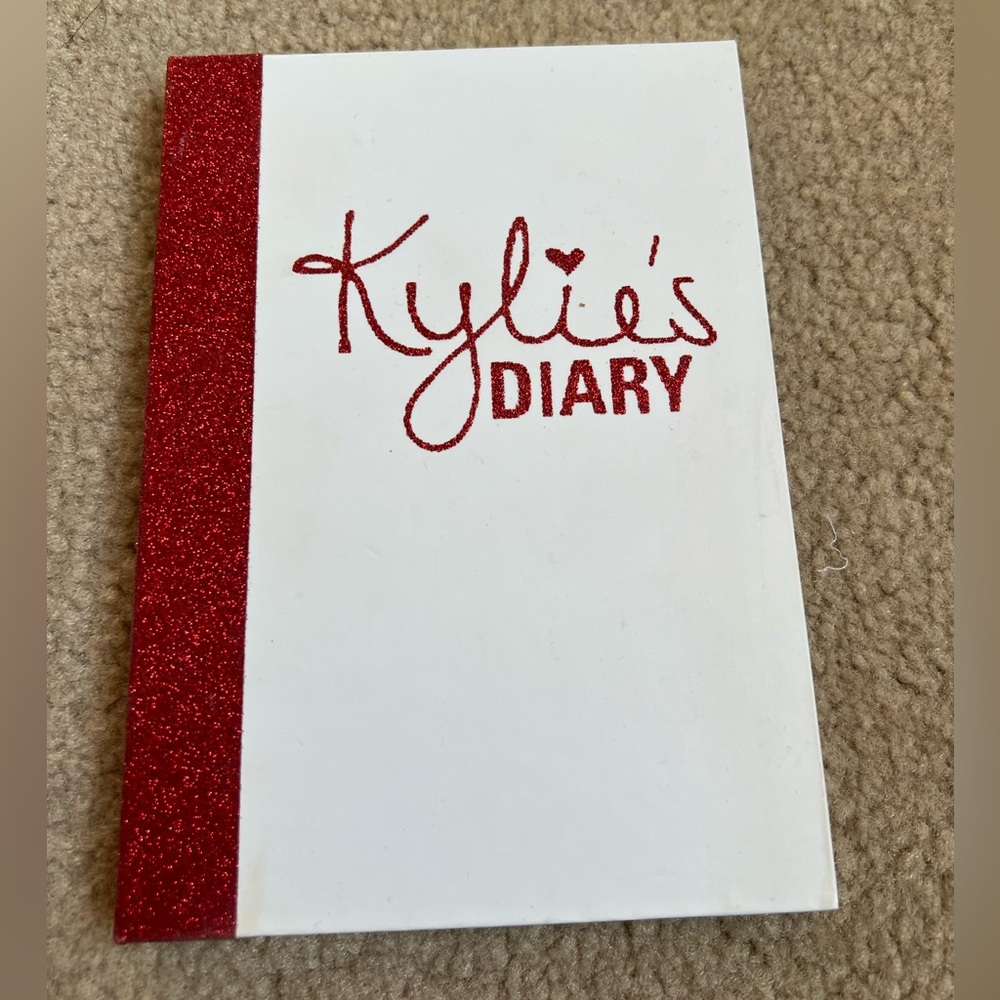 Kylie's Diary Palette with Red Glitter Accent